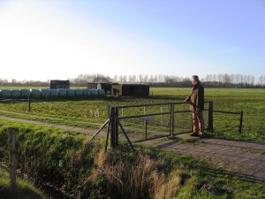 Wilco Leeflang bij schuilstal